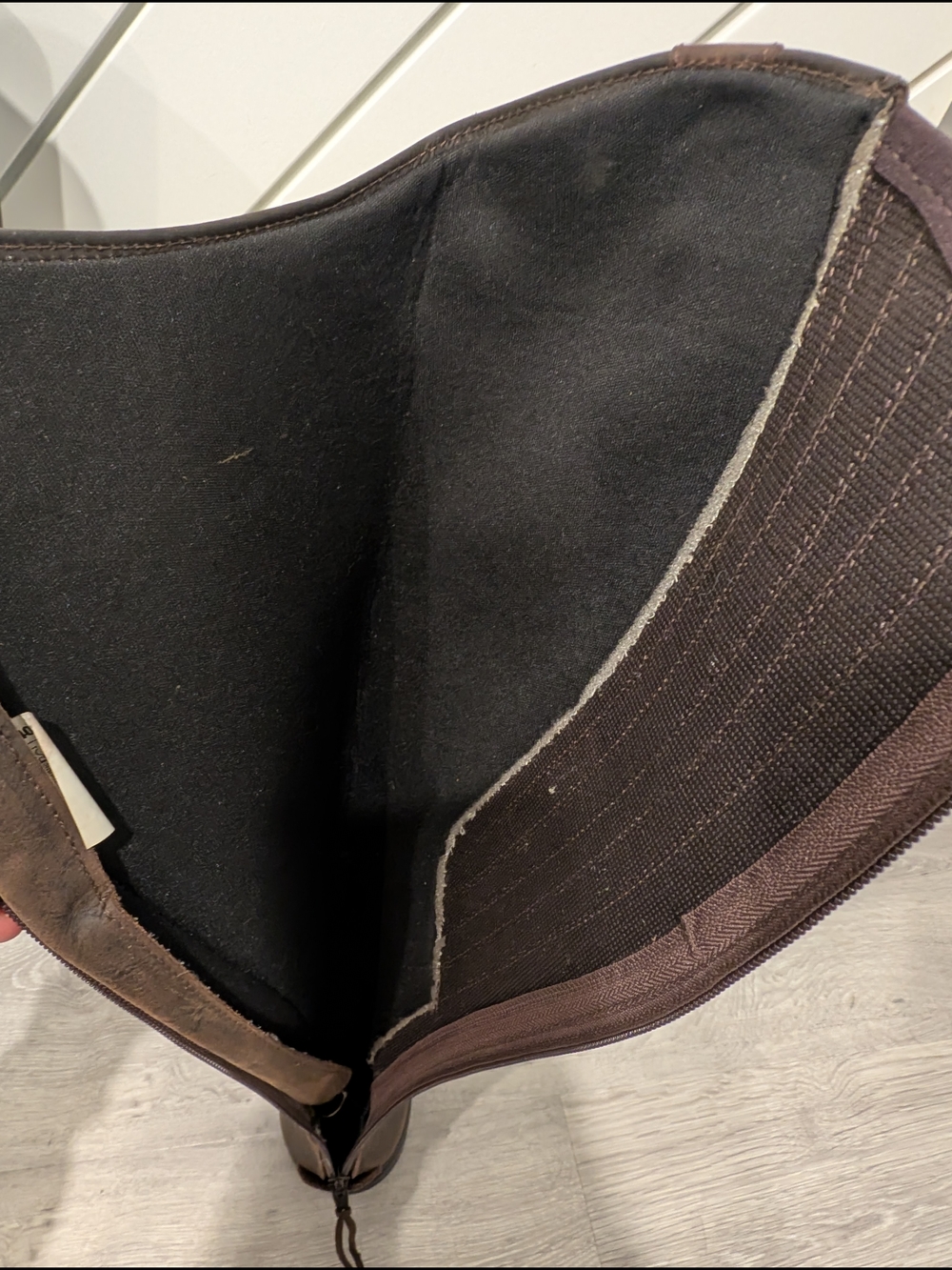 HKM Country Women Winter Tall Riding Boots in Dark Brown Leather - Picture 8 of 11